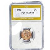 1906 Indian Head Cent PGA MS64 RB