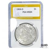 1904-O Morgan Silver Dollar PGA MS64