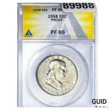 1958 Washington Silver Half Dollar ANACS PF66 PROO