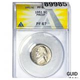 1951 Jefferson Nickel ANACS PF67 PROOF