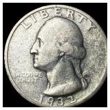 1932-S Silver Washington Quarter ABOUT UNCIRCULATE