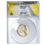 1950 Jefferson Nickel ANACS PF64 PROOF