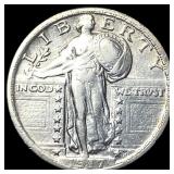 1917 Type 1 Standing Liberty Quarter CLOSELY UNCIR