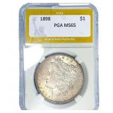 1898 Morgan Silver Dollar PGA MS65