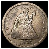1875-S Silver Twenty Cent Piece LIGHTLY CIRCULATED