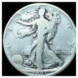 1921-S Silver Walking Liberty Half Dollar LIGHTLY