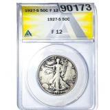 1927-S Walking Liberty Half Dollar ANACS F12