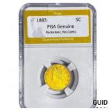 1883 No Cents Racketeer Nickel PGA Genuine