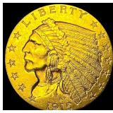 1915 Indian Head Gold $2.50 Quarter Eagle CLOSELY
