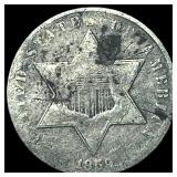 1859 Silver Three-Cent Piece NICELY CIRCULATED