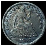 1857-O Silver Half Dime NEARLY UNCIRCULATED