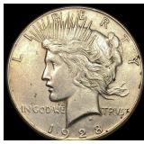 1928-S Silver Peace Dollar CLOSELY  UNCIRCULATED