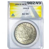 1904 Morgan Silver Dollar ANACS AU55