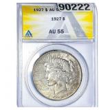 1927 Silver Peace Dollar ANACS AU55