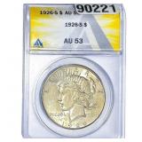 1926-S Silver Peace Dollar ANACS AU53
