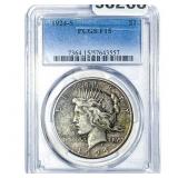 1924-S Silver Peace Dollar PCGS F15