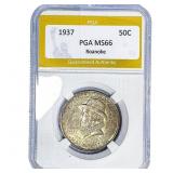 1937 Roanoke Half Dollar PGA MS66