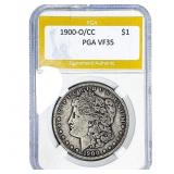 1900-O/CC Morgan Silver Dollar PGA VF35
