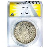 1901 Morgan Silver Dollar ANACS AU50