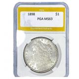 1898 Morgan Silver Dollar PGA MS63