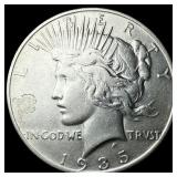 1935-S Silver Peace Dollar CLOSELY  UNCIRCULATED