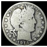 1914 Barber Half Dollar NICELY CIRCULATED