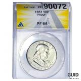 1957 Franklin Half Dollar ANACS PF66 PROOF
