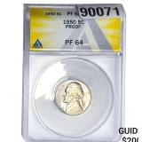 1950 Jefferson Nickel ANACS PF64 PROOF