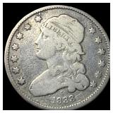 1833 Capped Bust Silver Quarter NICELY  CIRCULATE