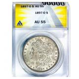 1897-O Morgan Silver Dollar ANACS AU55