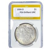 1904-O Morgan Silver Dollar PGA Brilliant UNC