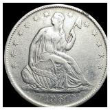 1861-O Silver Half Dollar NEARLY UNCIRCULATED