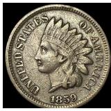 1859 Copper-Nickel Indian Head Cent ABOUT UNCIRCUL