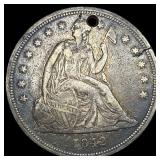 1842 Silver Seated Liberty Dollar HIGH GRADE