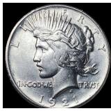 1921 Silver Peace Dollar CLOSELY UNCIRCULATED