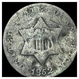 1852 Silver Three-Cent Piece NICELY CIRCULATED