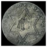 1852 Silver Three-Cent Piece NICELY CIRCULATED