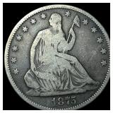 1875-CC Silver Half Dollar LIGHTLY CIRCULATED
