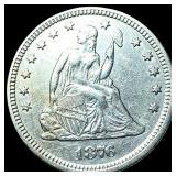 1876 Seated Liberty Quarter CLOSELY UNCIRCULATED
