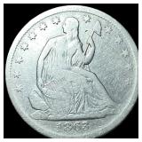 1863-S Silver Half Dollar NICELY CIRCULATED