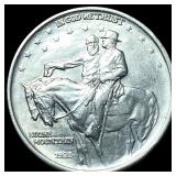 1925 Silver Stone Mountain Half Dollar CLOSELY UNC