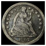 1857-O Silver Seated Liberty Half Dime  LIGHTLY C