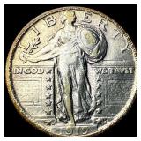 1919-D Silver Standing Liberty Quarter NEARLY  UN
