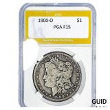 1900-O Morgan Silver Dollar PGA F15