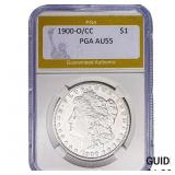 1900-O/CC Morgan Silver Dollar PGA AU55