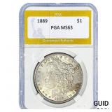 1889 Morgan Silver Dollar PGA MS63