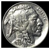 1937-D Nickel Five Cents (Buffalo) CLOSELY UNCIRCU