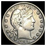 1899-S Silver Barber Quarter CLOSELY  UNCIRCULATE