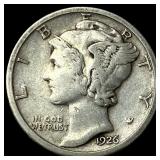 1926-S Silver Mercury Dime NEARLY  UNCIRCULATED