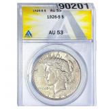 1926-S Silver Peace Dollar ANACS AU53